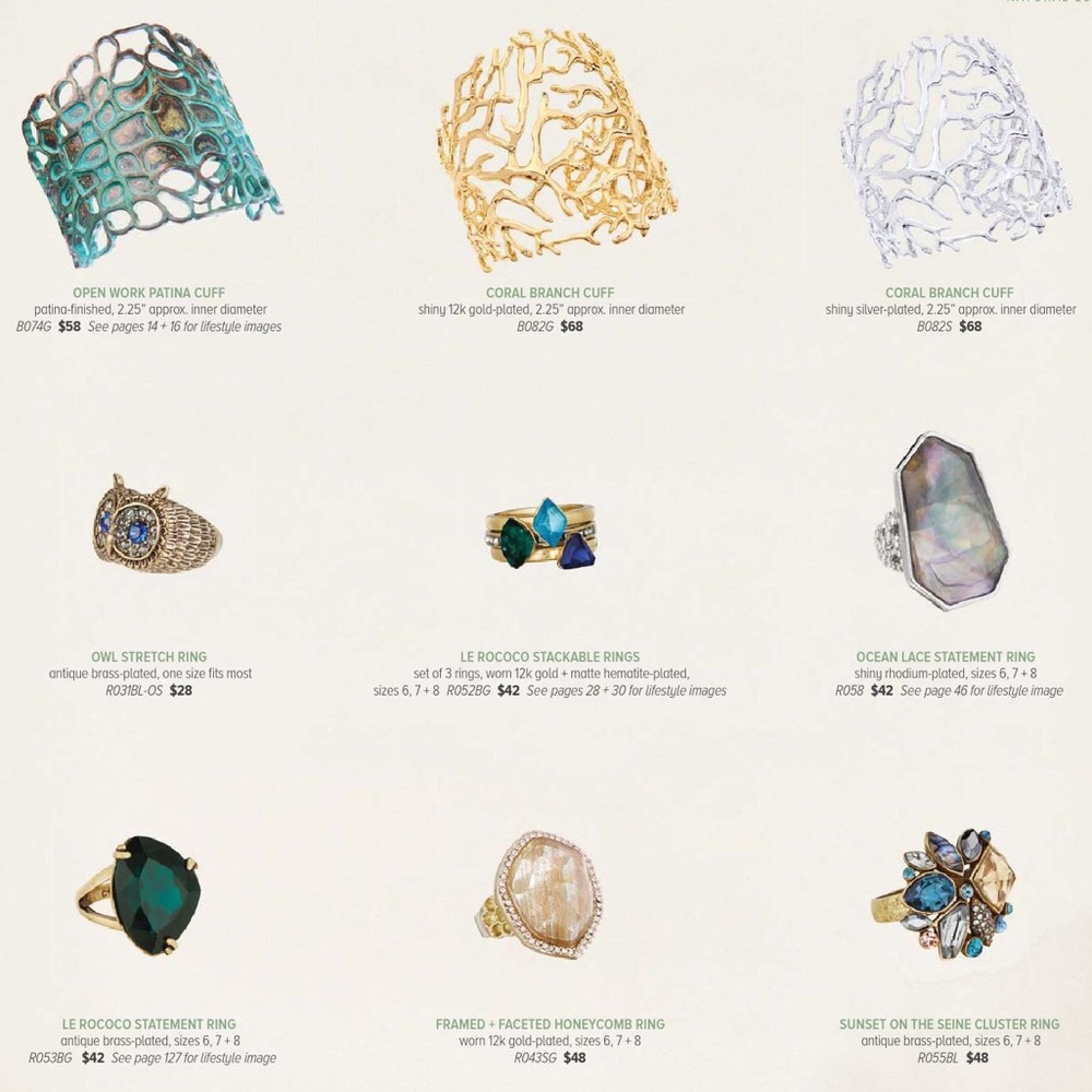 3️⃣Set 🆕 Le Rococo Stackable Rings c+i R052BG-6 - Picture 8 of 8
